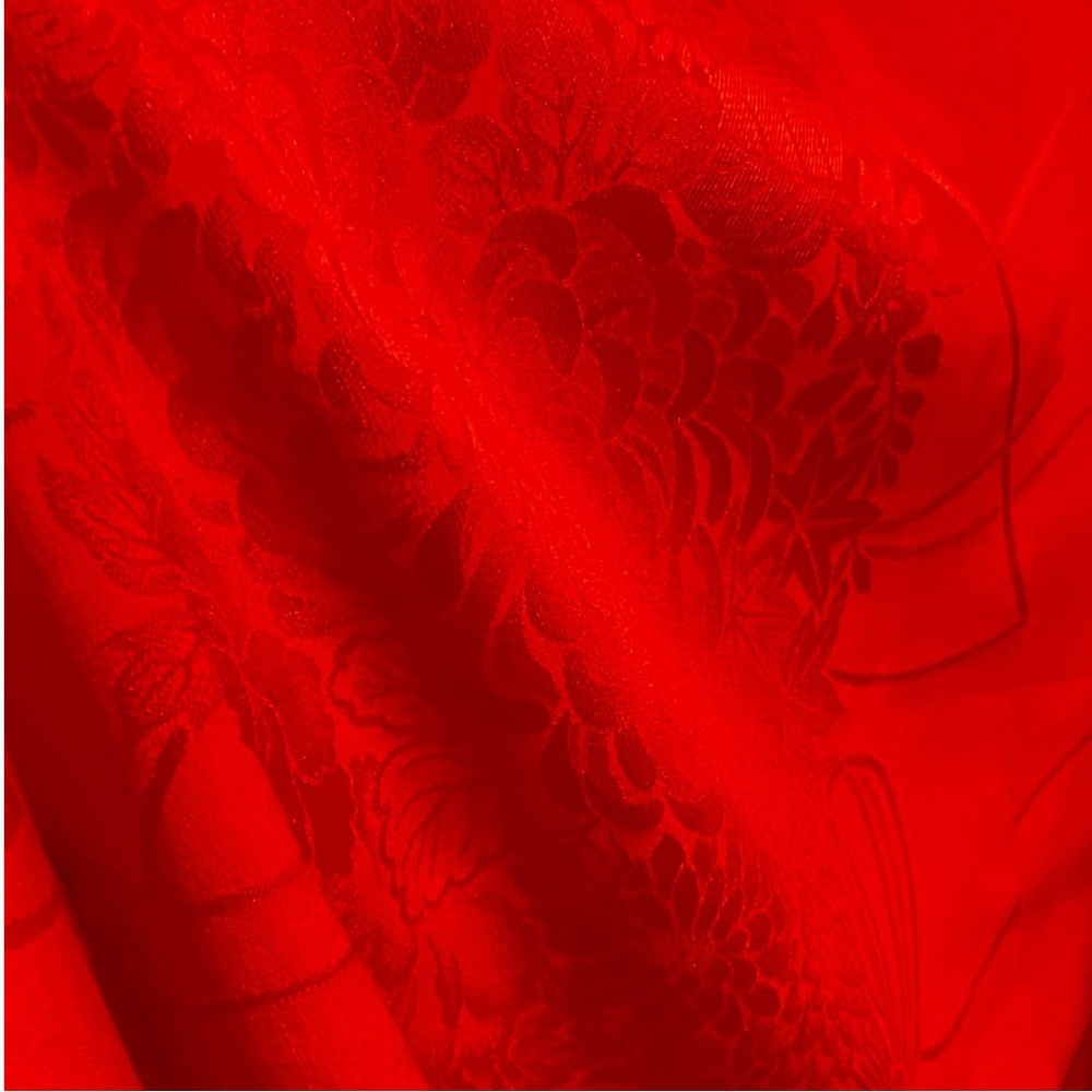 Red Silk Women's Kimono Chinese new year good luck fire horse - Picture 7 of 7